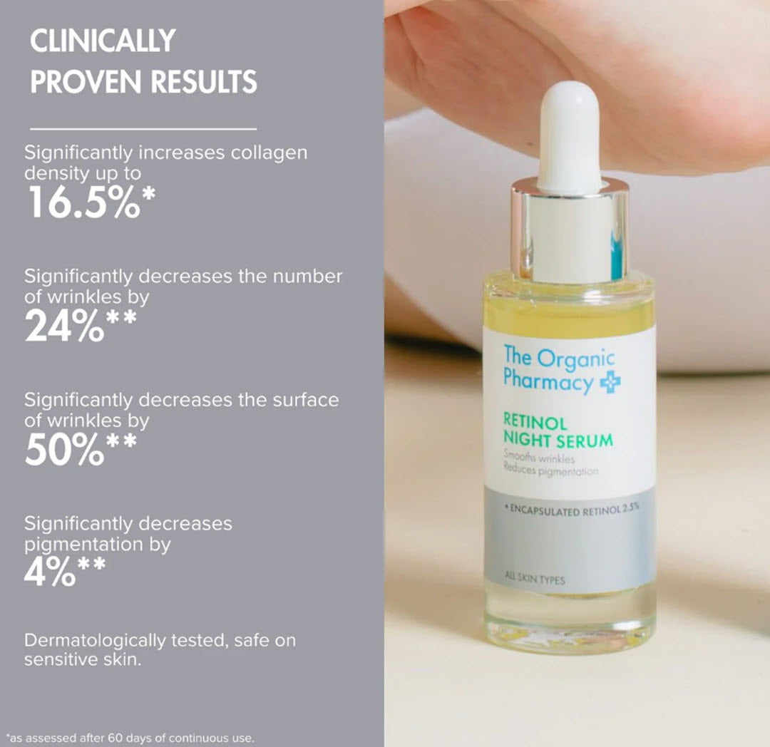 The Organic Pharmacy® 2.5% Encapsulated Retinol Night Serum 30ml