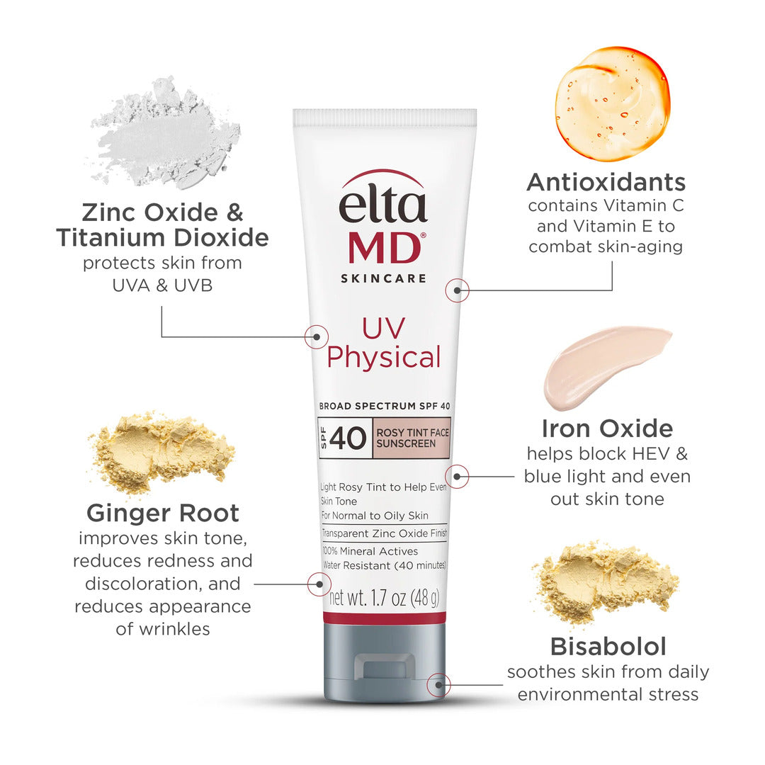 EltaMD® UV Physical Broad-Spectrum SPF 40- Rosy Tint 1.7 oz