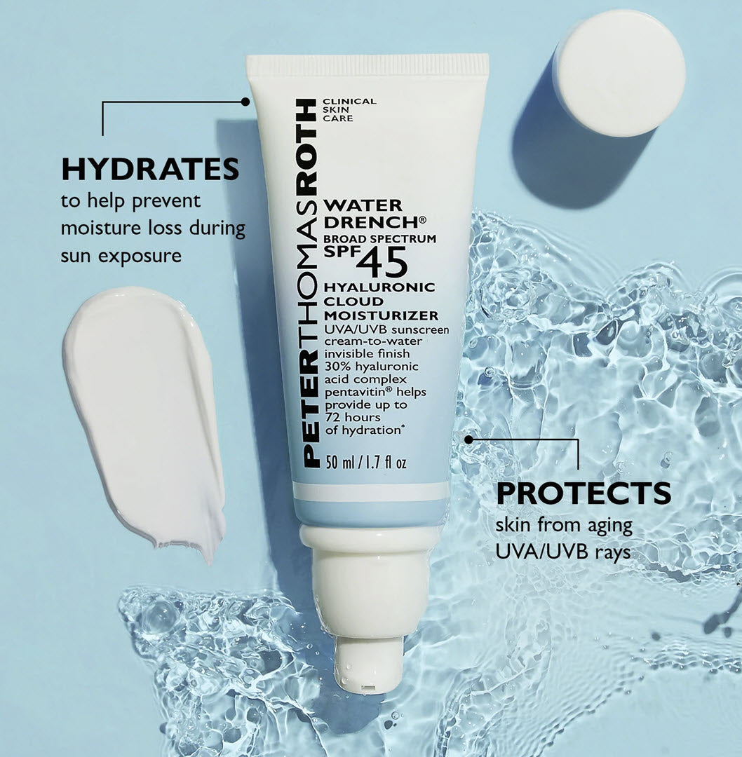 Peter Thomas Roth® Water Drench Broad Spectrum SPF 45 Hyaluronic Cloud Moisturizer 1.7oz / 50ml