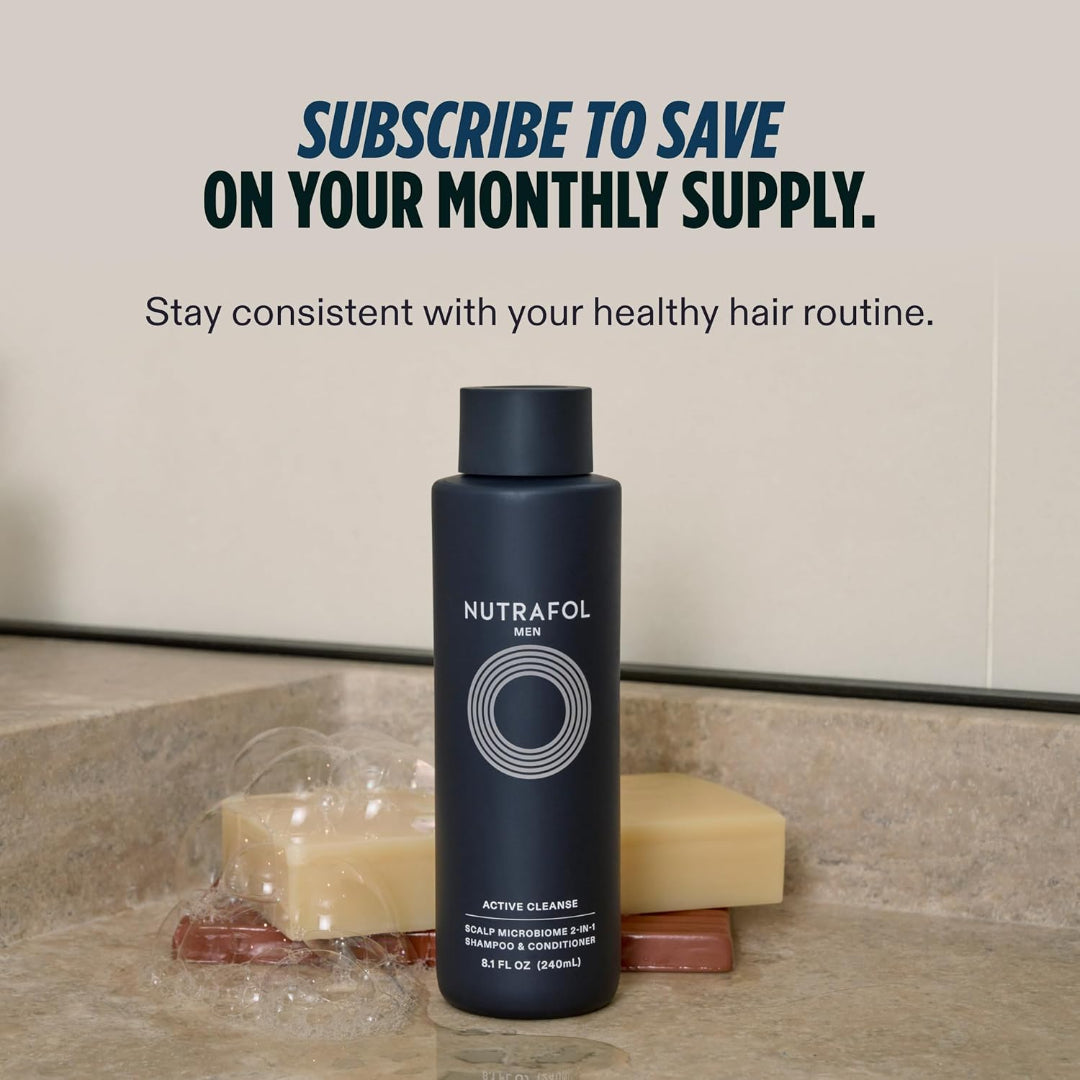 Nutrafol® Men Active Cleanse 2-in-1 Shampoo & Conditioner 8.1 fl