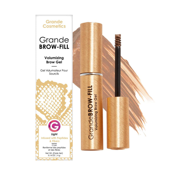 Grande Cosmetics® GrandeBROW-FILL Volumizing Brow Gel Light