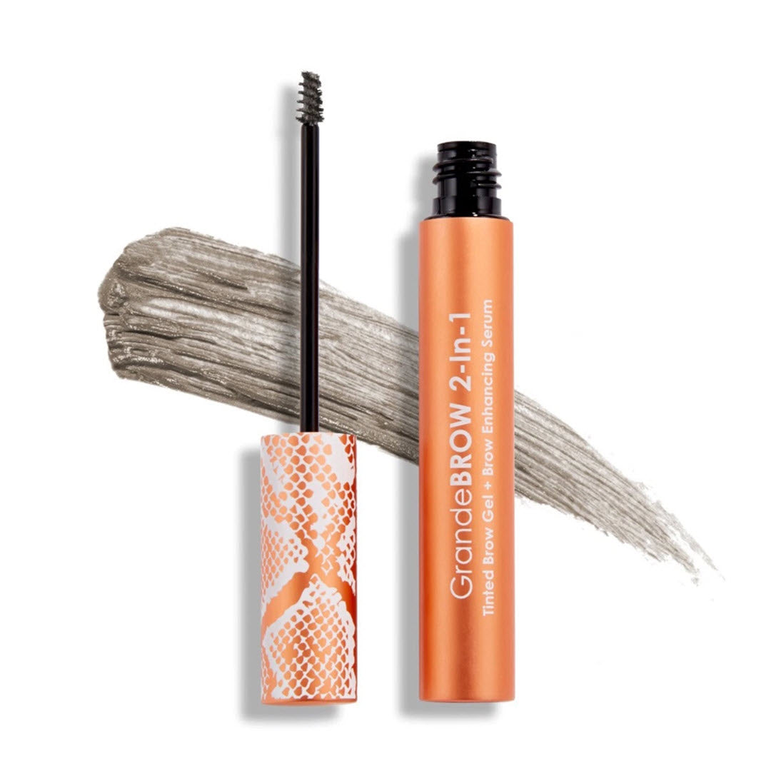 Grande Cosmetics® GrandeBROW 2-In-1 Tinted Brow Gel + Brow Enhancing Serum Taupe