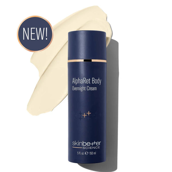 Skinbetter Science AlphaRet Body Overnight Cream 5 fl oz – retinoid and lactic acid body cream for dry, rough, and aging skin