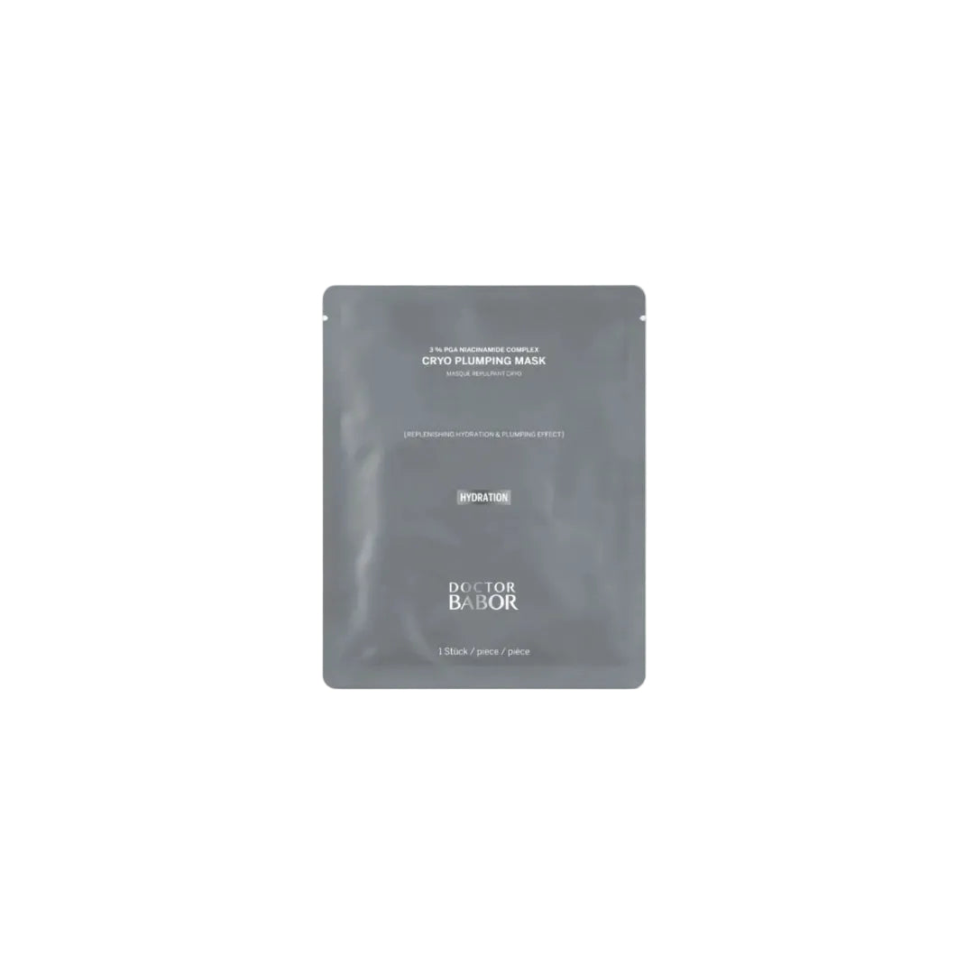 BABOR Cryo Plumping Mask 1 pc packet with 3 percent PGA niacinamide complex