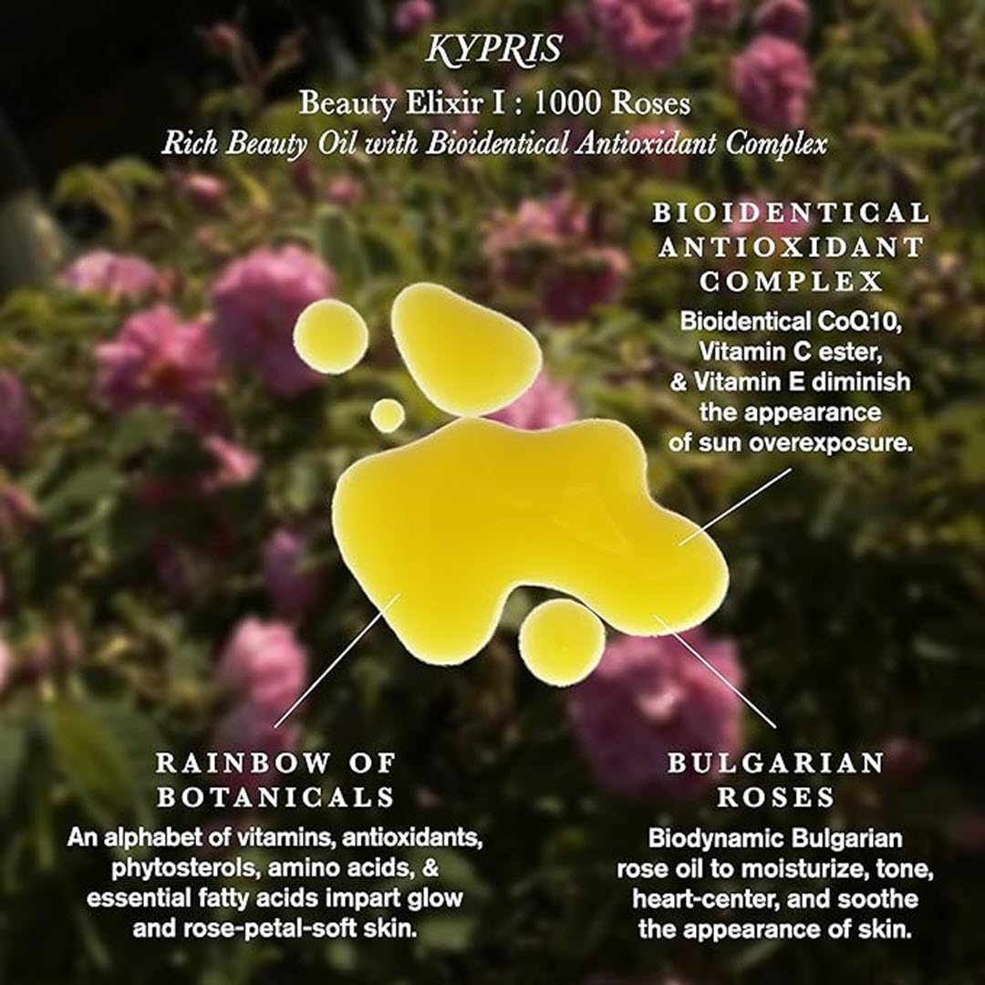 KYPRIS® Beauty Elixir I: 1,000 Roses - Rich Moisturizing Face Oil 47ml