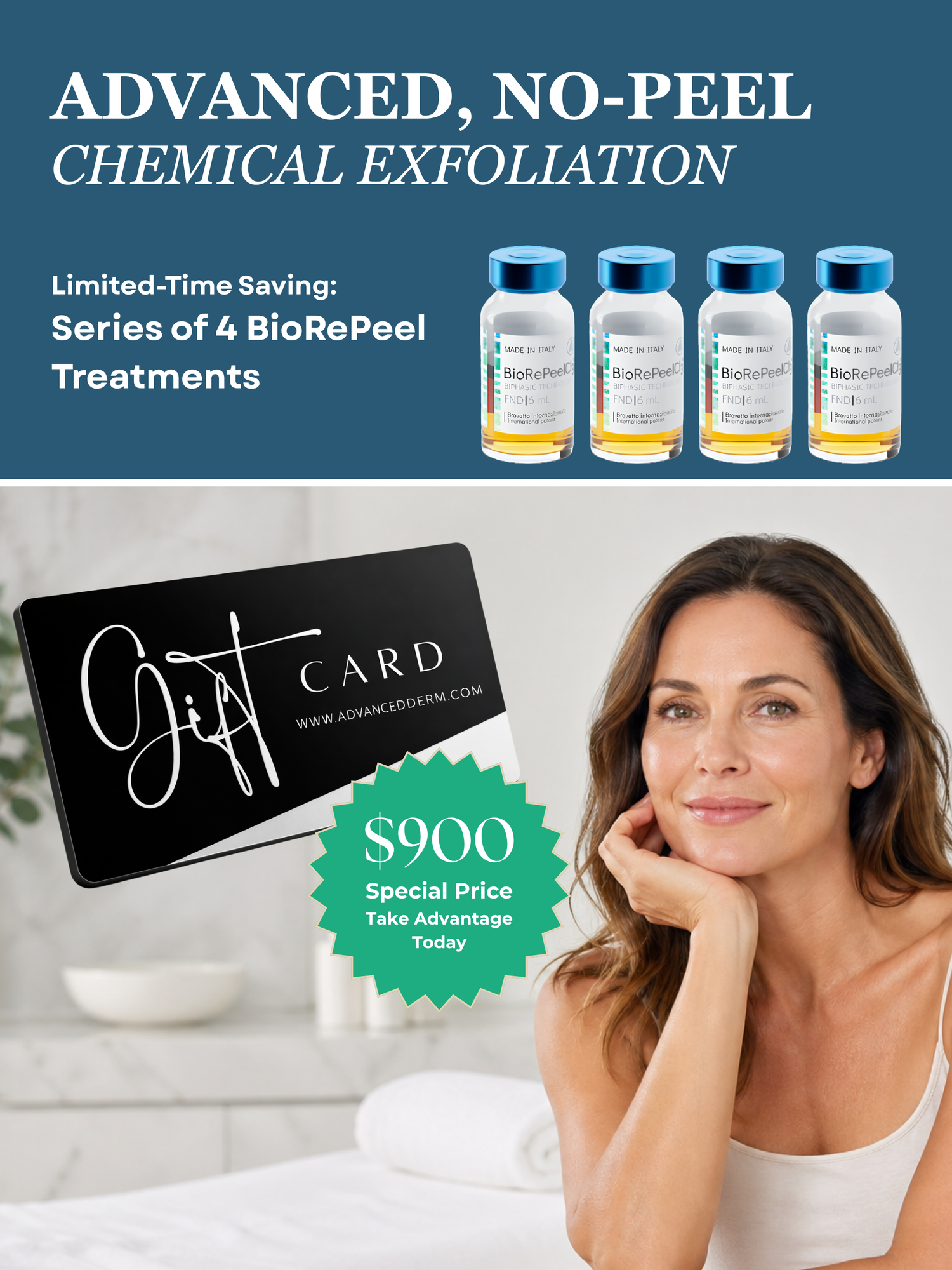 Series of 4 BioRePeel Treatments - Physical Gift Card