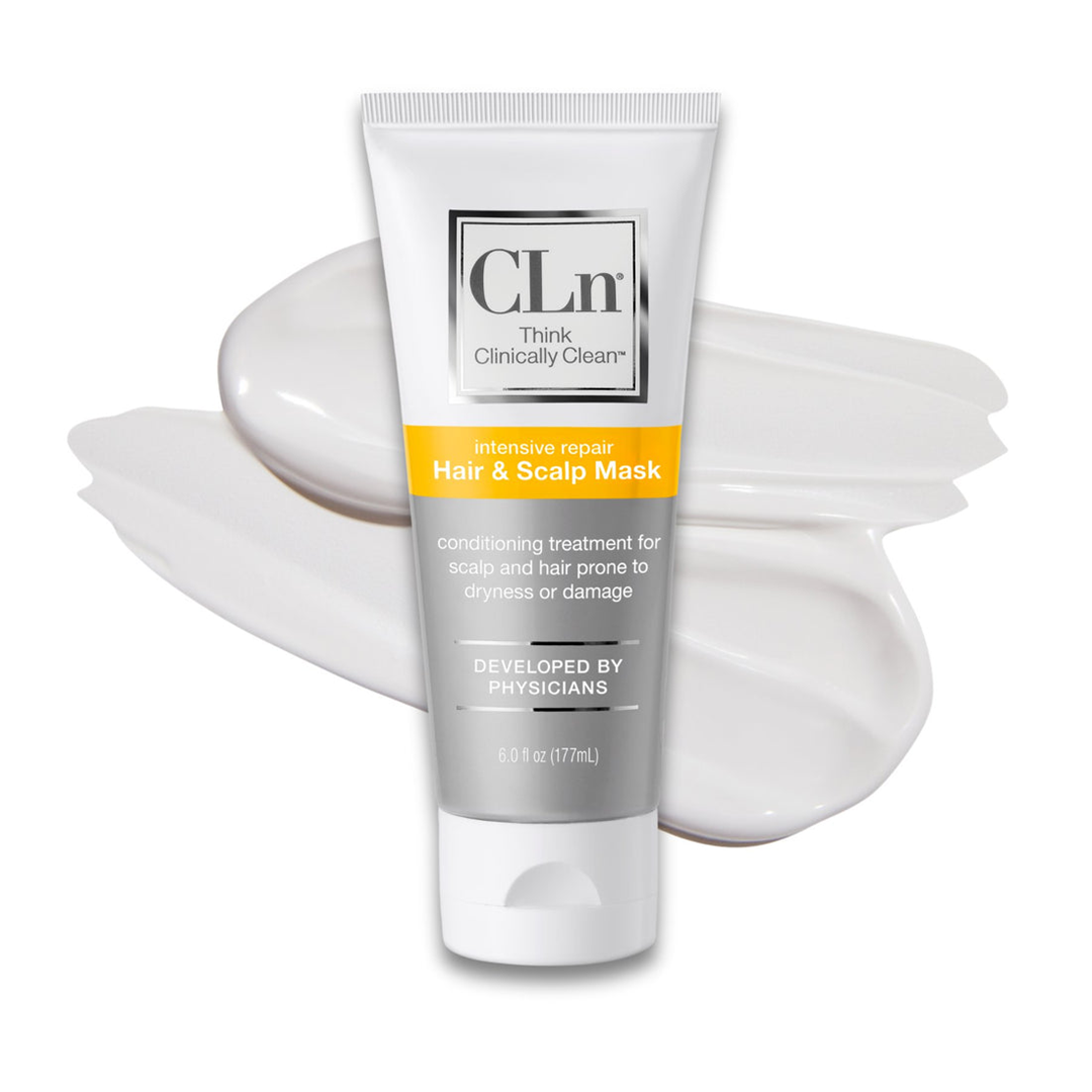 CLn Hair & Scalp Mask Conditioner 6 fl oz tube, intensive repair conditioning treatment for scalp and hair prone to dryness or damage