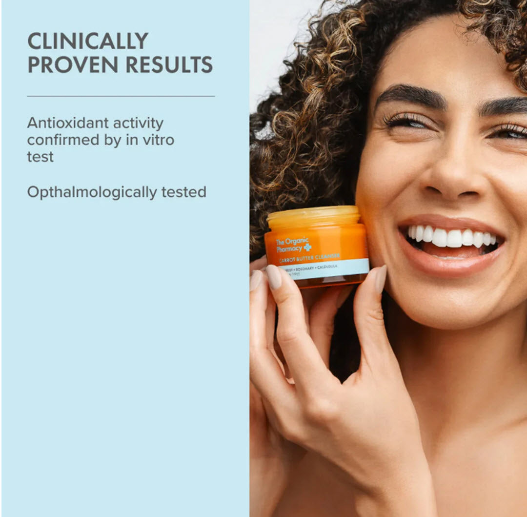 The Organic Pharmacy® Carrot Butter Balm Cleanser with Rosemary & Calendula 50ml