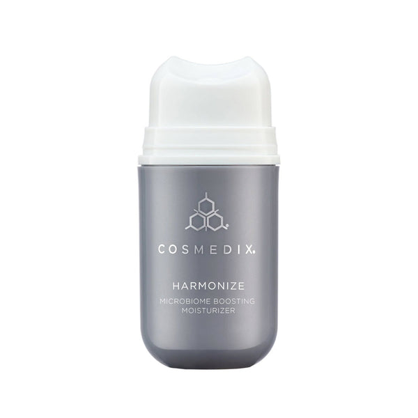 Cosmedix Harmonize Microbiome Boosting Moisturizer 1.87 fl oz pump bottle shown against a white background