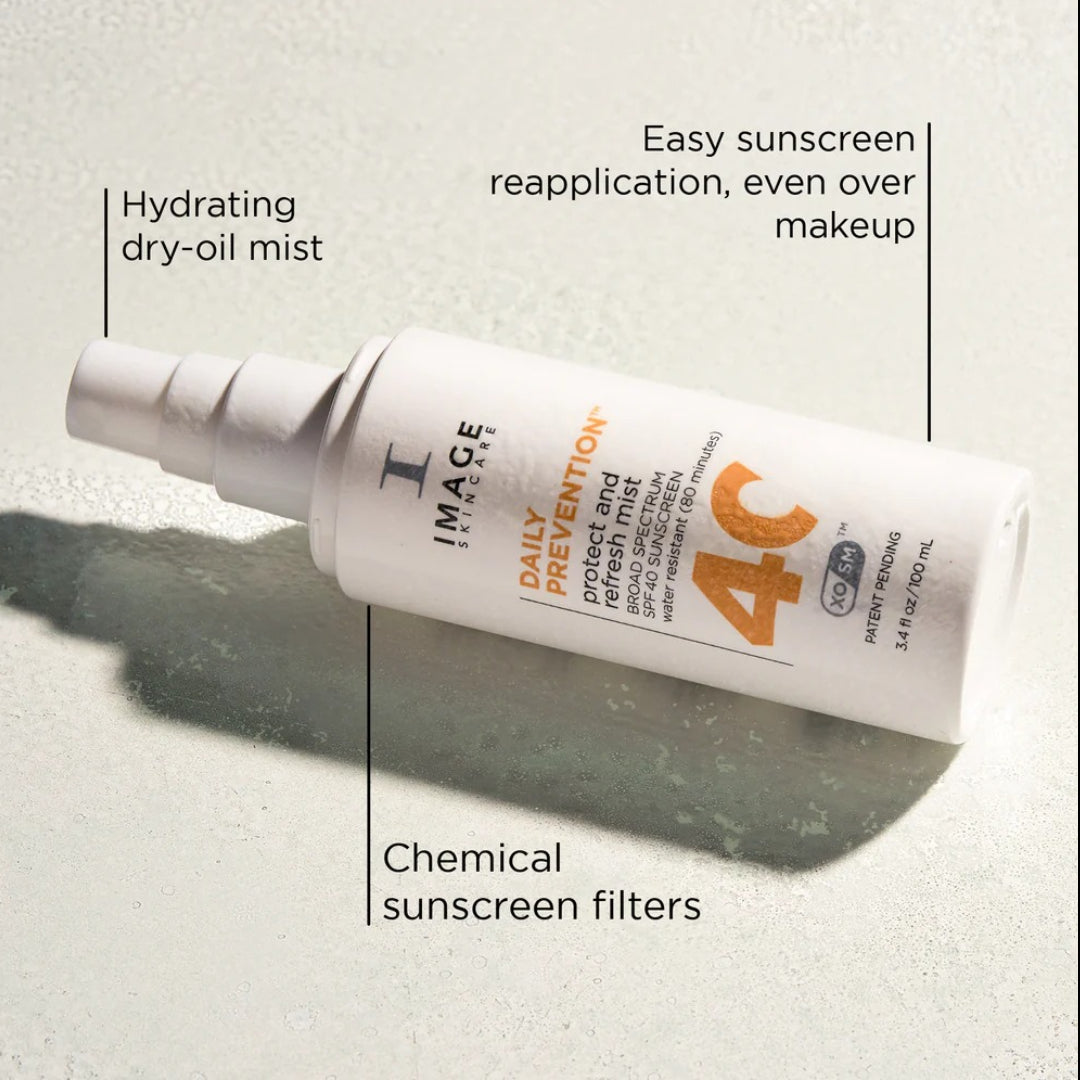 IMAGE SKINCARE® DAILY PREVENTION protect and refresh mist SPF 40  3.4 fl oz
