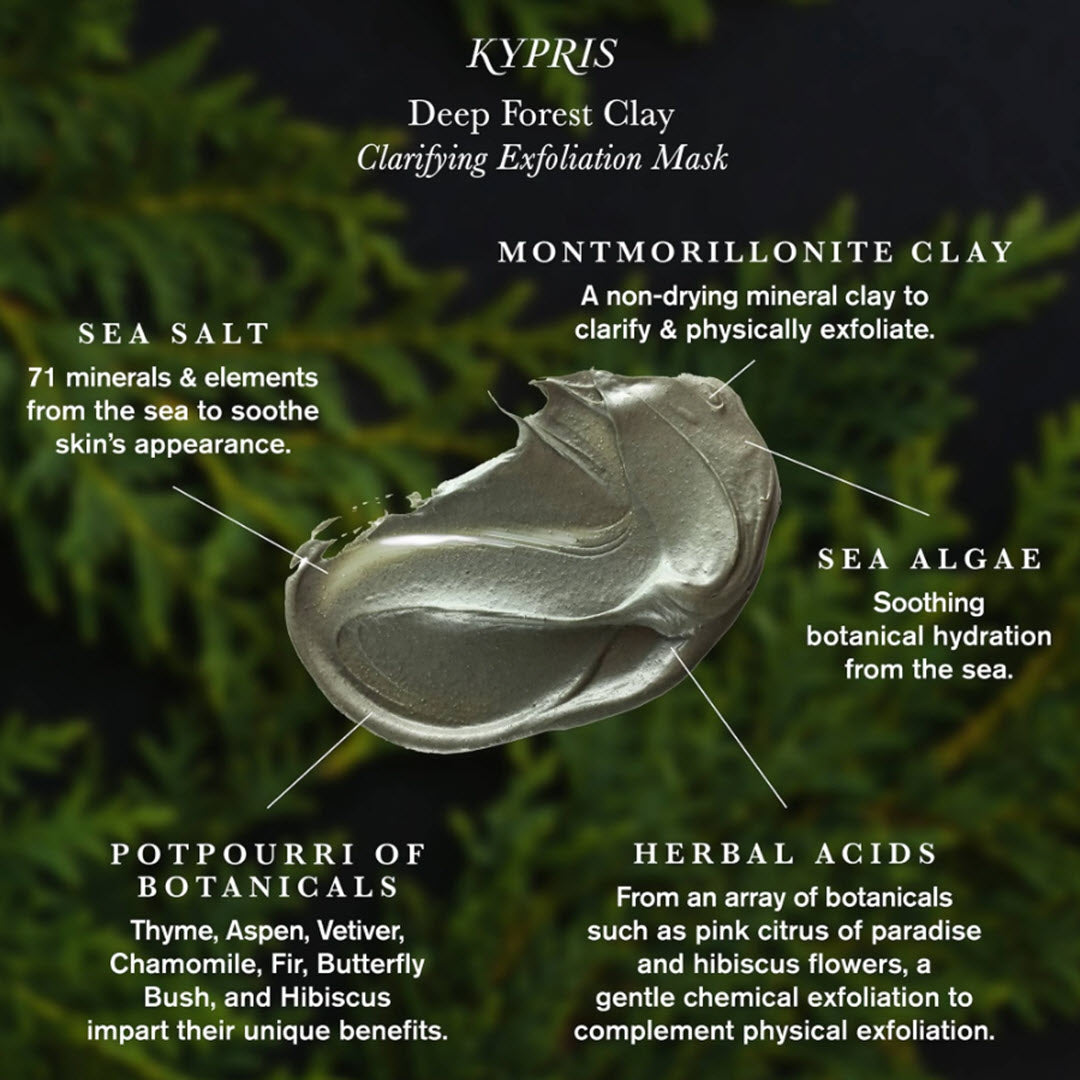 KYPRIS® Deep Forest Clay Mask Clarifying Exfoliation Mask 46ml