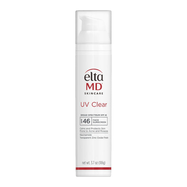 EltaMD UV Clear Broad-Spectrum SPF 46 3.7 oz large size face sunscreen that calms and protects skin prone to acne and rosacea with niacinamide