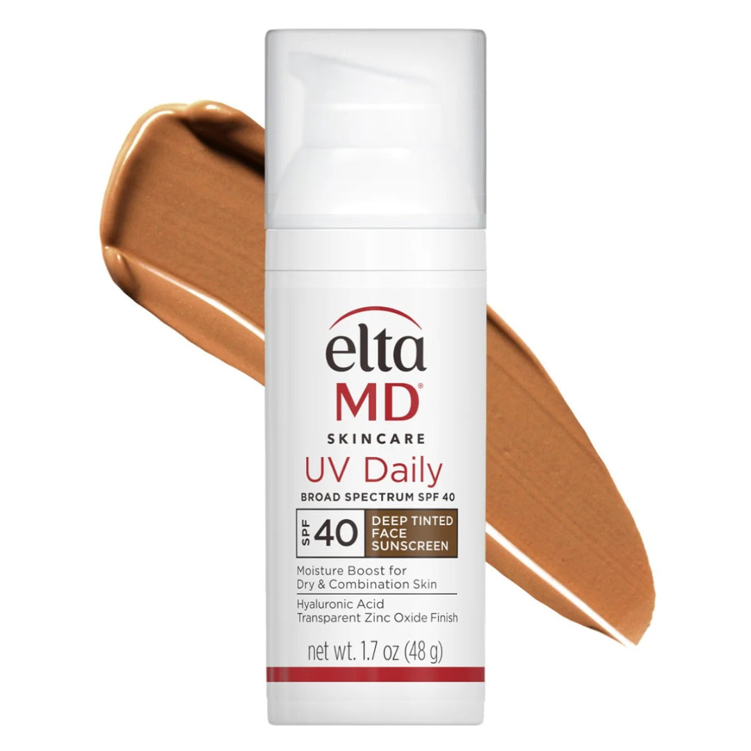 EltaMD UV Daily Deep Tinted Broad-Spectrum SPF 40 1.7 oz deep tinted face sunscreen with hyaluronic acid for dry and combination skin