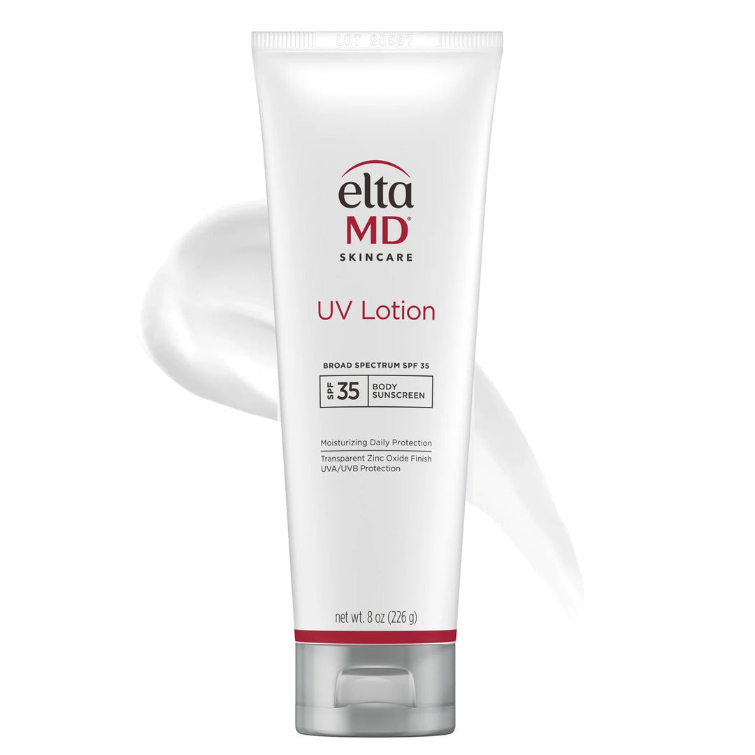 EltaMD UV Lotion Broad-Spectrum SPF 35 8 oz – moisturizing body sunscreen with transparent zinc oxide finish for daily UVA and UVB protection for all skin types