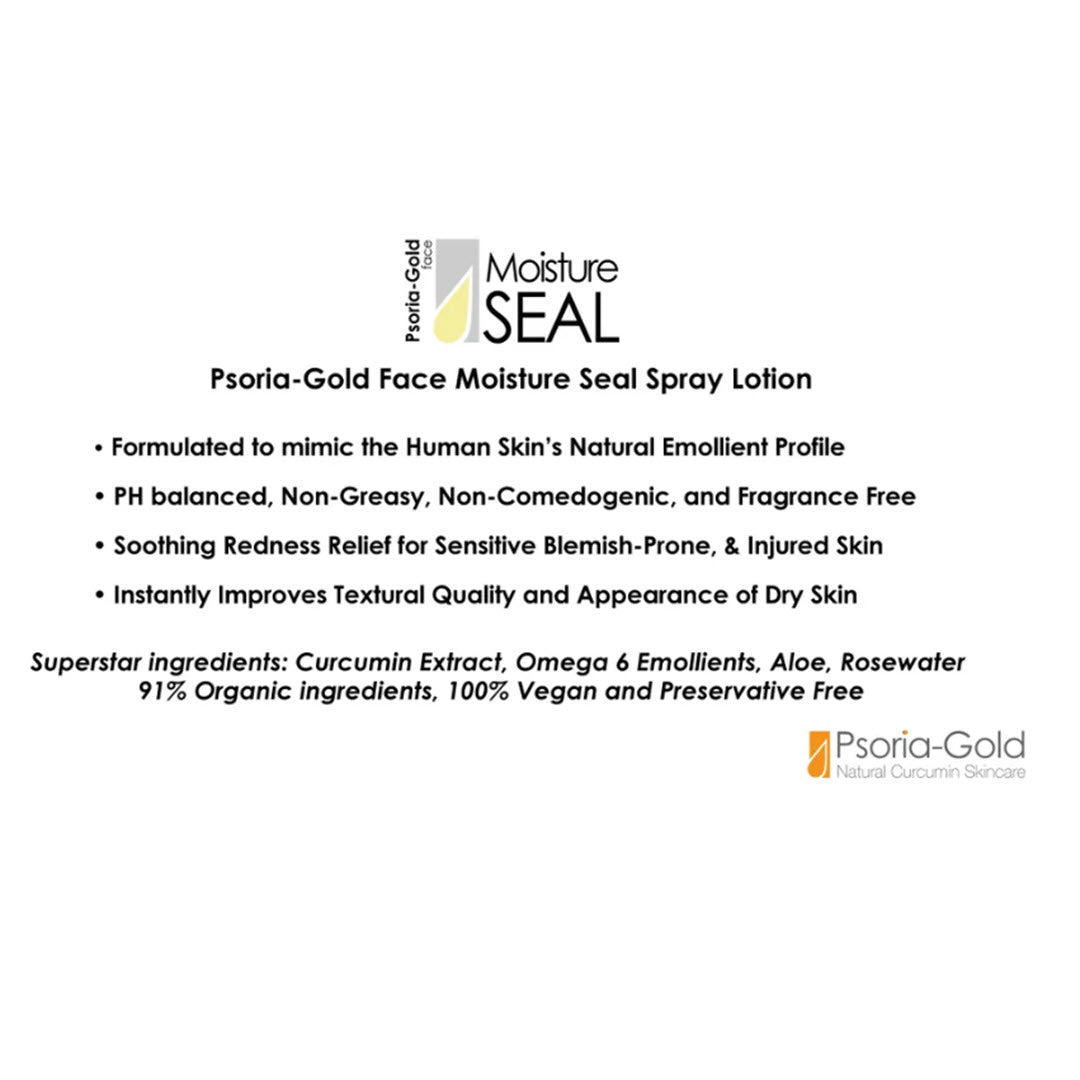 Psoria-Gold® FACE Moisture Seal Spray Lotion 3.3 fl oz