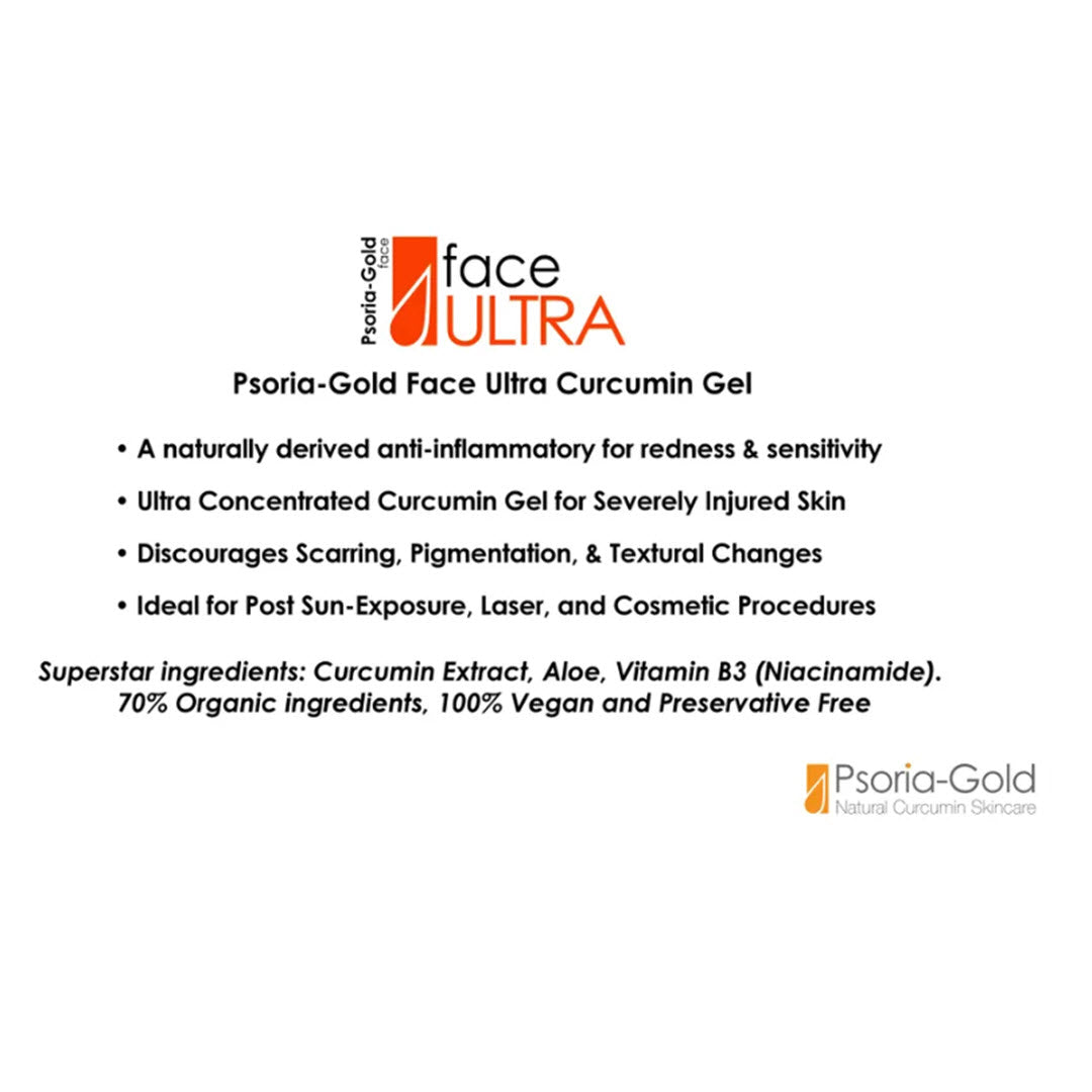 Psoria-Gold® FACE Ultra Curcumin Gel - 2.0 oz
