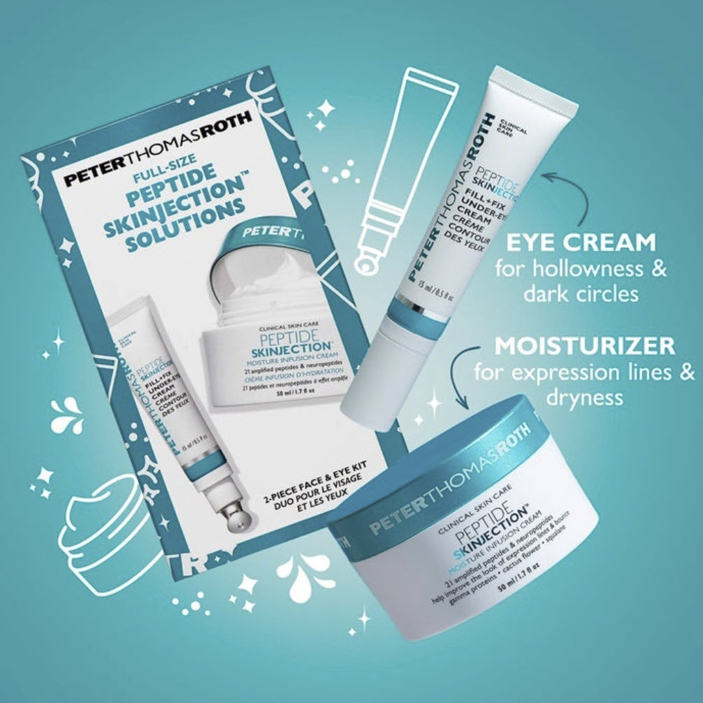 Peter Thomas Roth® Full-Size Peptide Skinjection Face & Eye Kit Duo