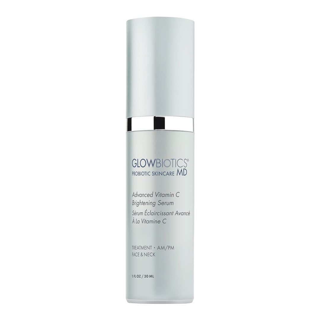 Glowbiotics MD Advanced Vitamin C Brightening Serum pump bottle, 1 fl oz / 30ml