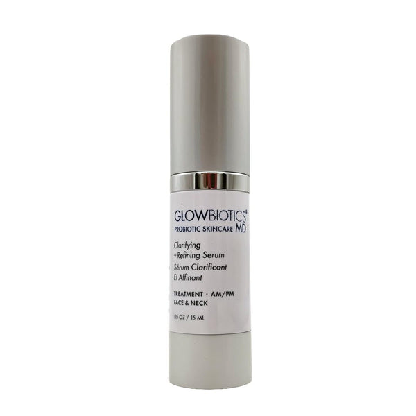 Glowbiotics MD Clarifying + Refining Serum pump bottle, 0.5 oz / 15ml