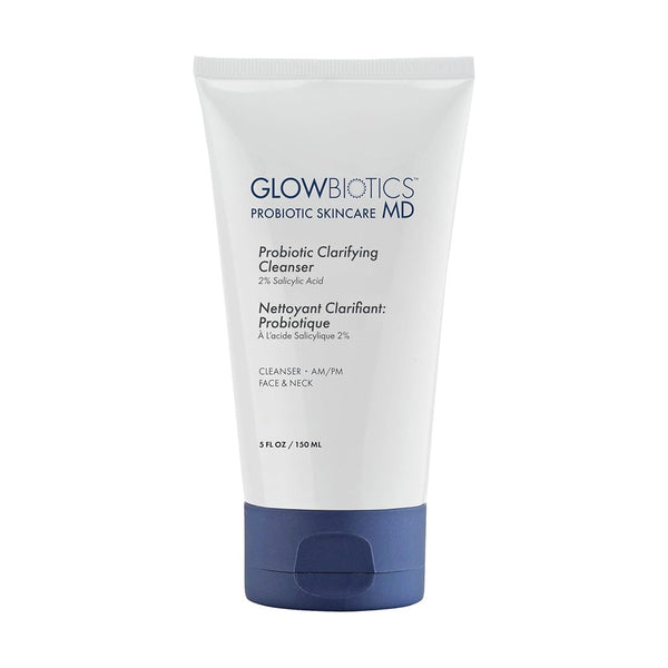 Glowbiotics MD Probiotic Clarifying Cleanser tube, 5 fl oz / 150ml, with 2% salicylic acid