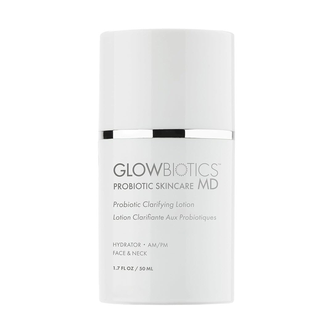 Glowbiotics MD Probiotic Clarifying Lotion bottle, 1.7 fl oz / 50ml