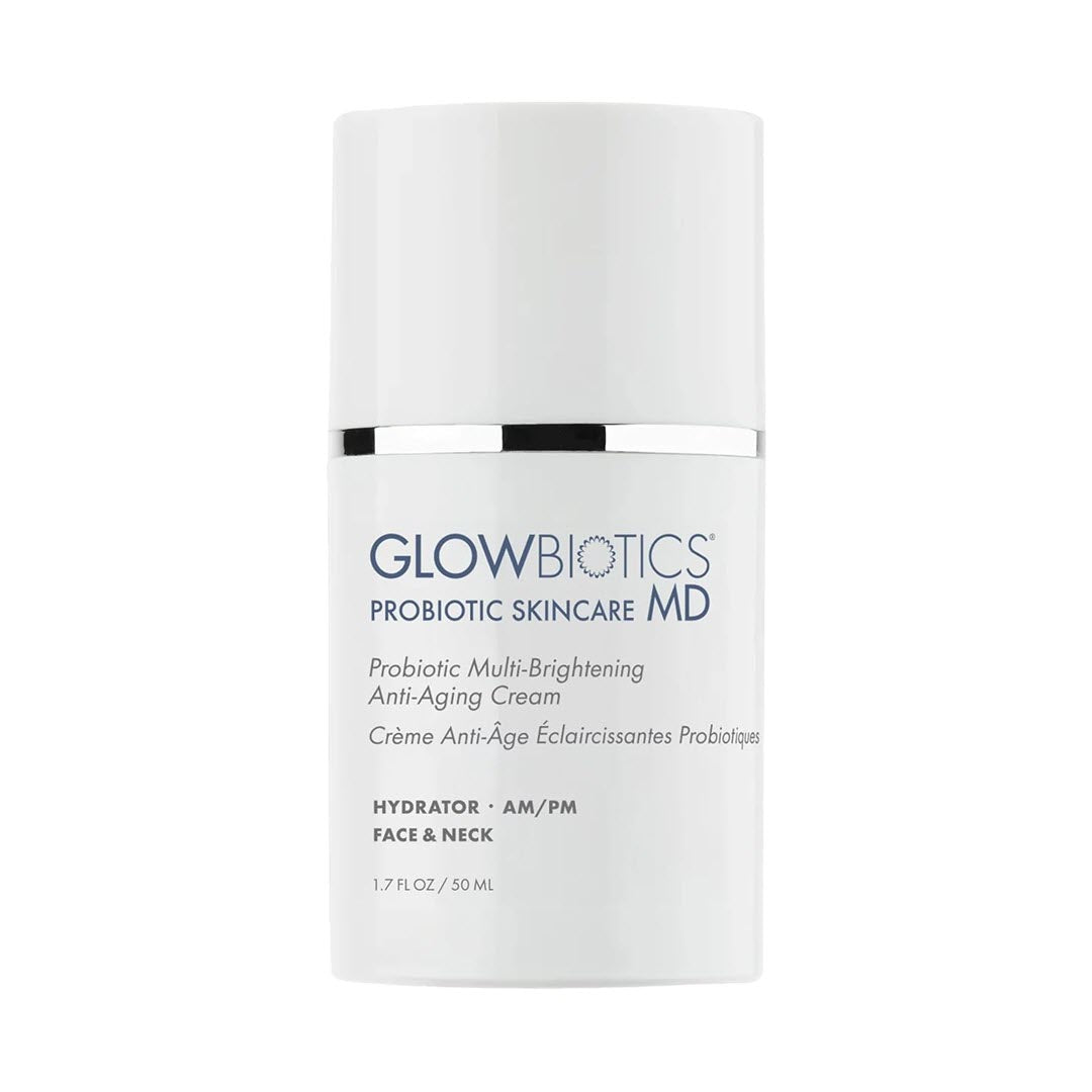 Glowbiotics MD Probiotic Multi-Brightening Anti-Aging Cream bottle, 1.7 fl oz / 50ml