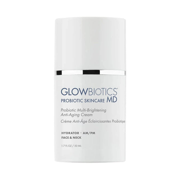 Glowbiotics MD Probiotic Multi-Brightening Anti-Aging Cream bottle, 1.7 fl oz / 50ml