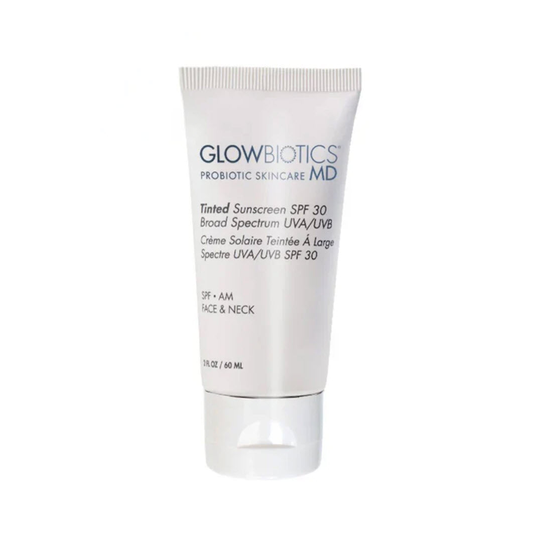 Glowbiotics MD Tinted Sunscreen SPF 30 Broad Spectrum UVA/UVB tube, 2 fl oz / 60ml