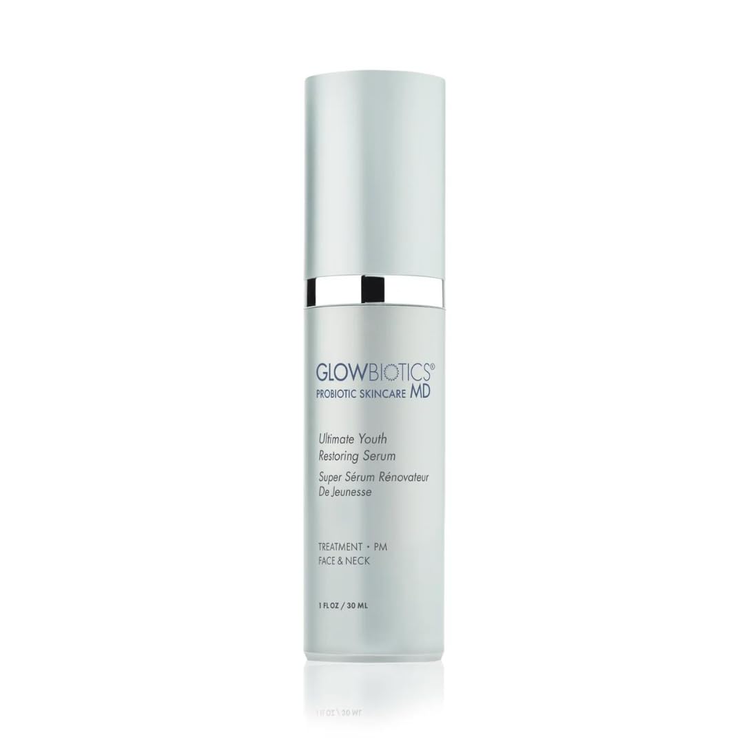 Glowbiotics MD Ultimate Youth Restoring Serum pump bottle, 1 fl oz / 30ml