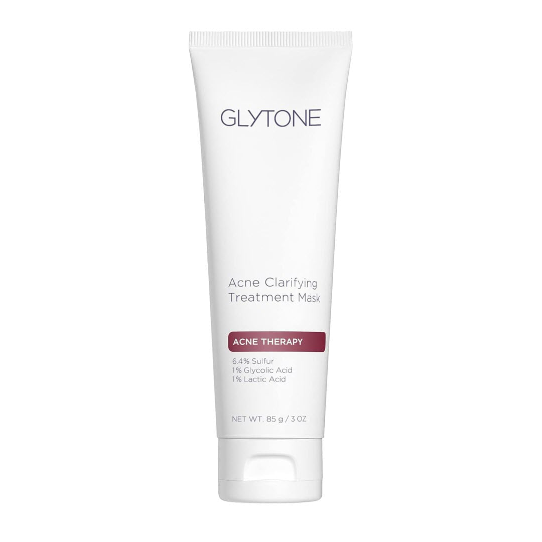 Glytone Acne Clarifying Treatment Mask 85g acne therapy mask with 6.4 percent sulfur 1 percent glycolic acid and 1 percent lactic acid for clearer complexion