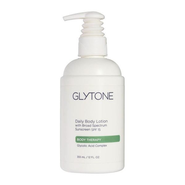 Glytone Daily Body Lotion Broad Spectrum SPF 15 355ml body therapy glycolic acid complex daily moisturizing sunscreen
