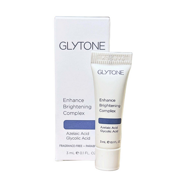 Glytone Enhance Brightening Complex 3ml sample size with azelaic acid and glycolic acid fragrance-free paraben-free brightening complex