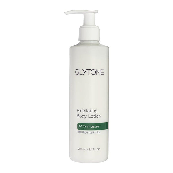Glytone Exfoliating Body Lotion 250ml body therapy with 17.5 free acid value glycolic acid to smooth rough bumpy skin and dry patches