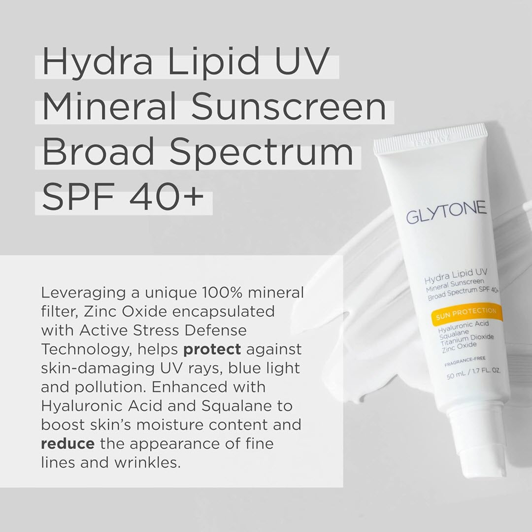 Glytone® Hydra Lipid UV Mineral Sunscreen BS SPF 40+ 1.7 fl oz / 50ml