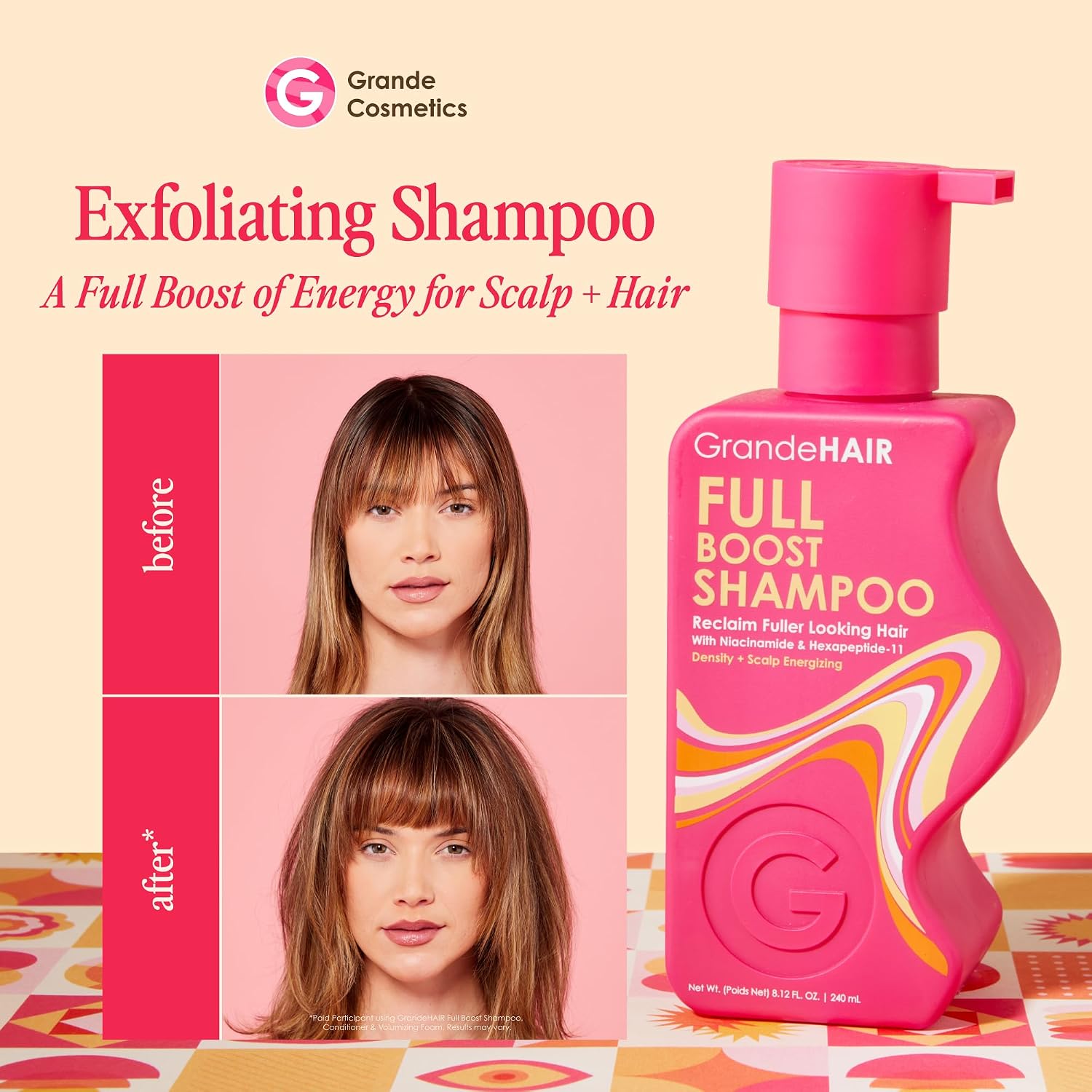 Grande Cosmetics® GrandeHAIR Full Boost Shampoo 8.12 oz