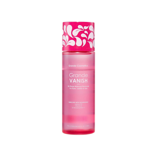 Grande Cosmetics® GrandeVANISH Bi-Phase Makeup Remover for Eyes, Lashes & Lips