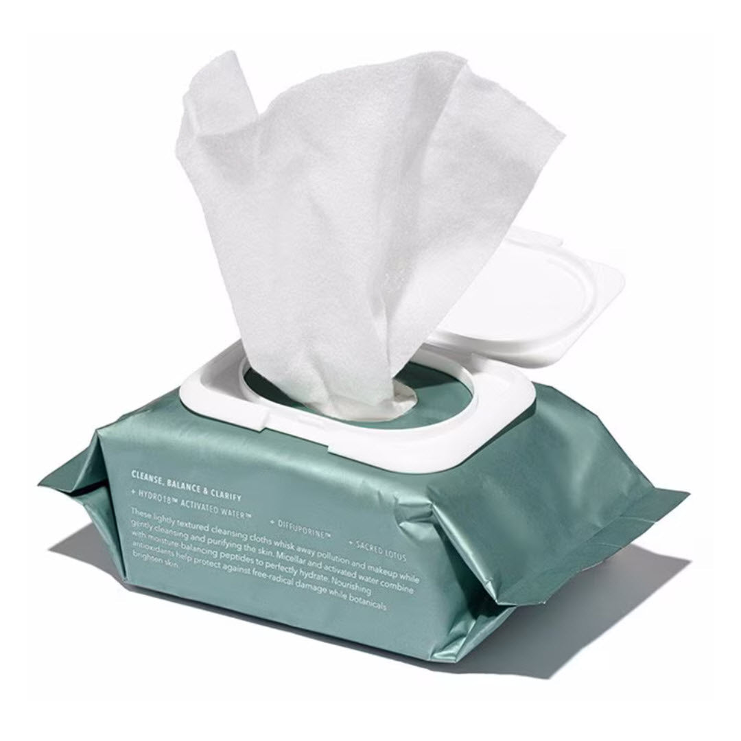 HydroPeptide® HydroActive Cleanse: Micellar Cleansing Cloths 30 Wipes