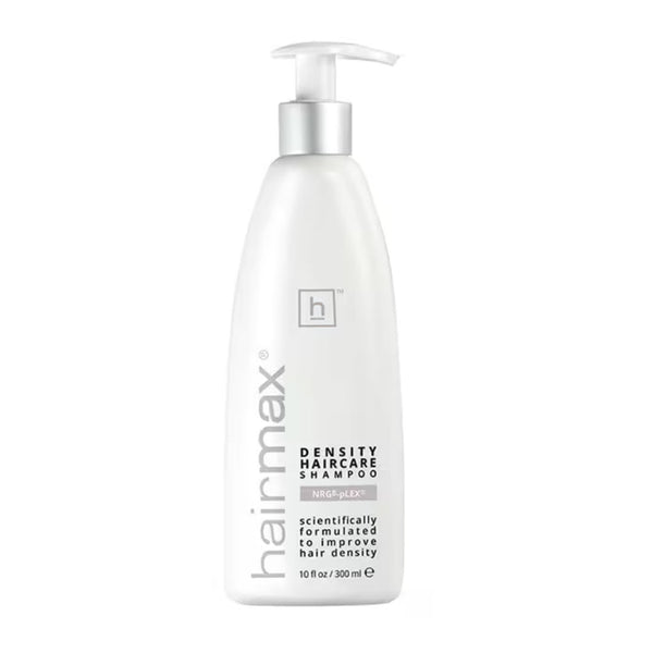 HairMax Density Haircare Shampoo 10 fl oz white pump bottle with NRG8-pLEX formula