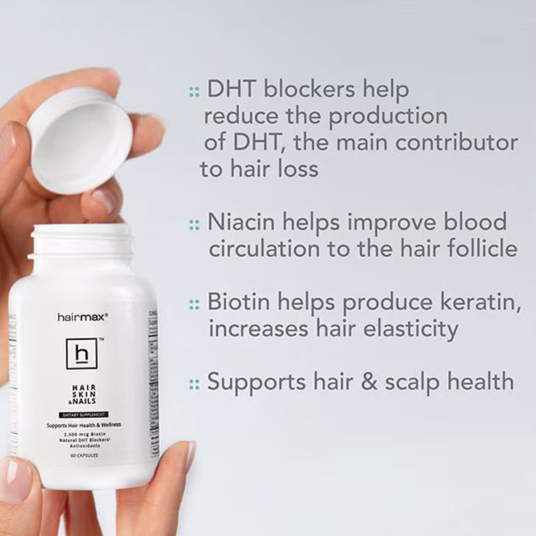 HairMax® Hair, Skin & Nails Supplements 60 Capsules