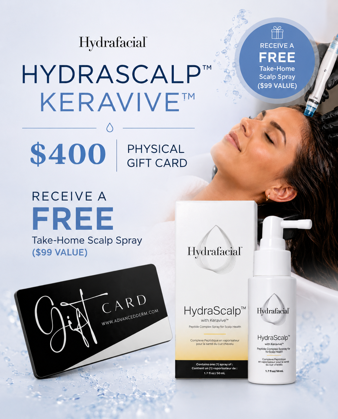 HydraScalp Keravive Treatment Gift Card