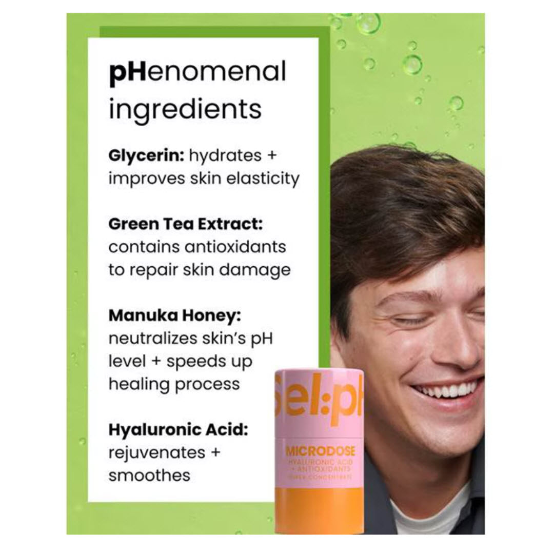 SelpH® Hydrating Microdose with Hyaluronic Acid + Antioxidants 0.51 fl oz