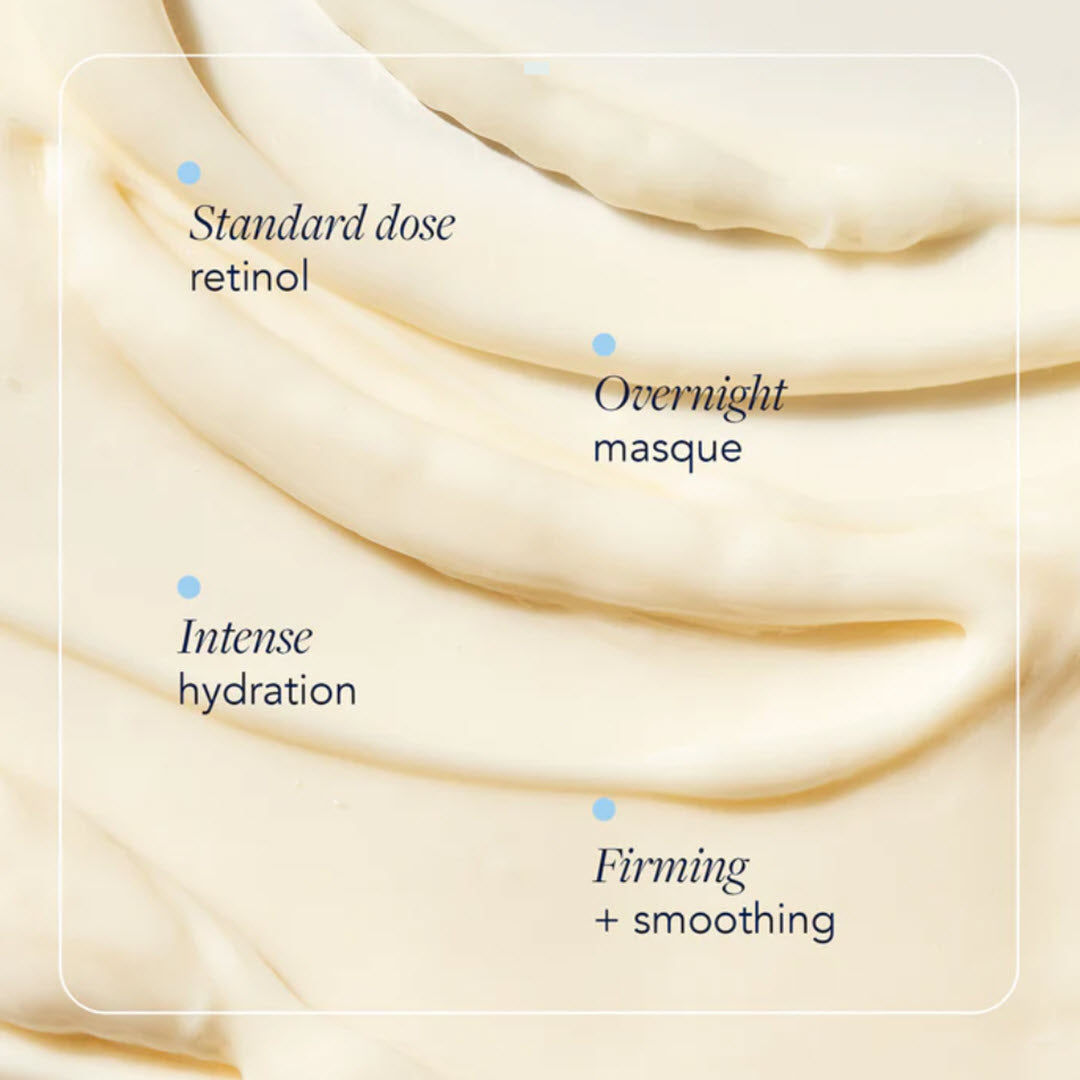 Image Skincare AGELESS+ Retinol Overnight Masque rich cream texture with standard dose retinol for overnight intense hydration firming and smoothing