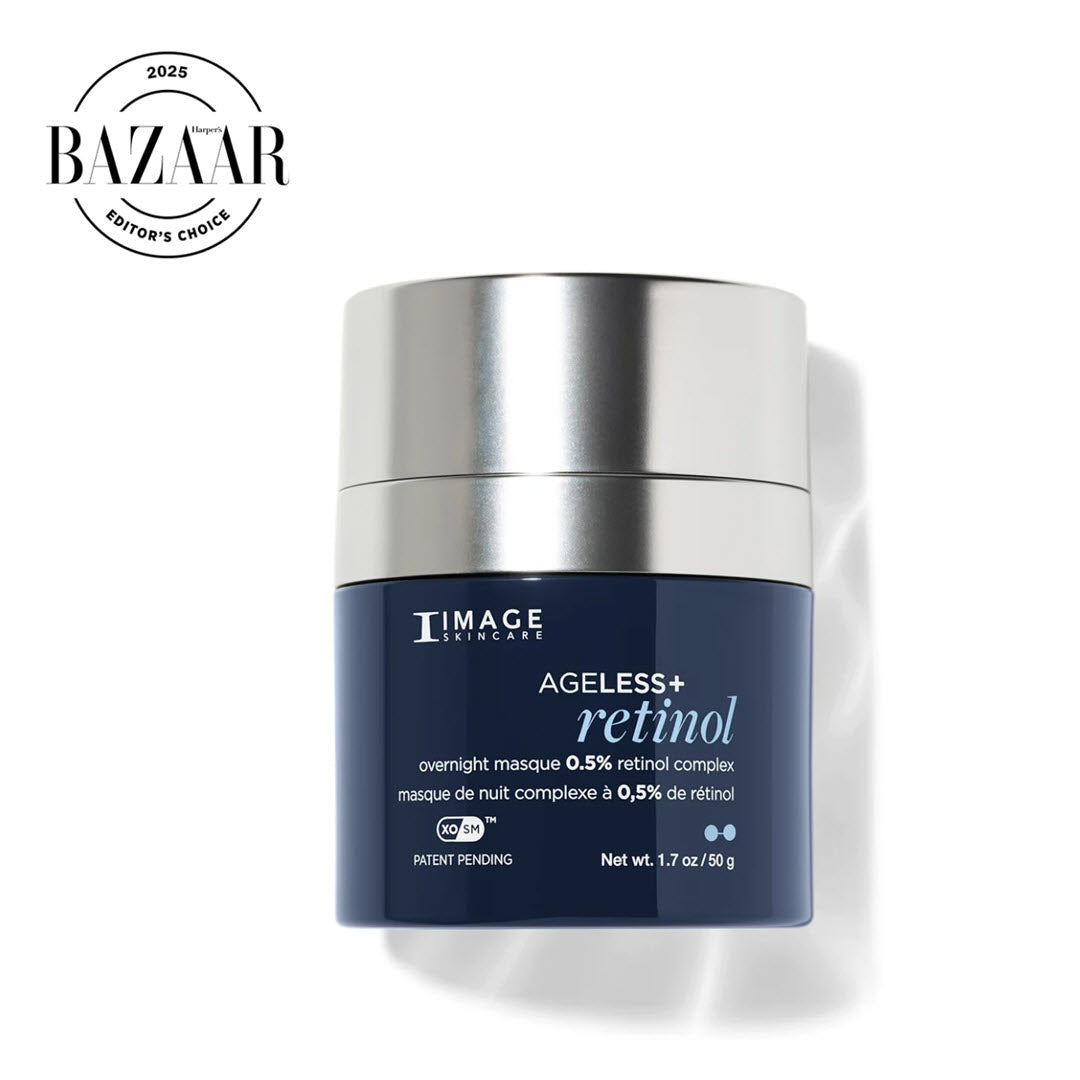 Image Skincare AGELESS+ Retinol Overnight Masque 0.5% retinol complex 1.7 oz Harper's Bazaar 2025 Editor's Choice award winner for mature skin