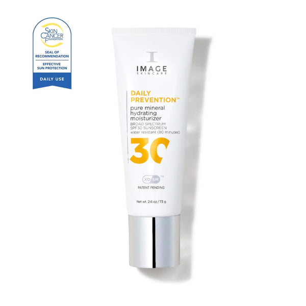 Image Skincare DAILY PREVENTION Pure Mineral Hydrating Moisturizer SPF 30 2.6 oz broad spectrum sunscreen with Skin Cancer Foundation Seal of Recommendation