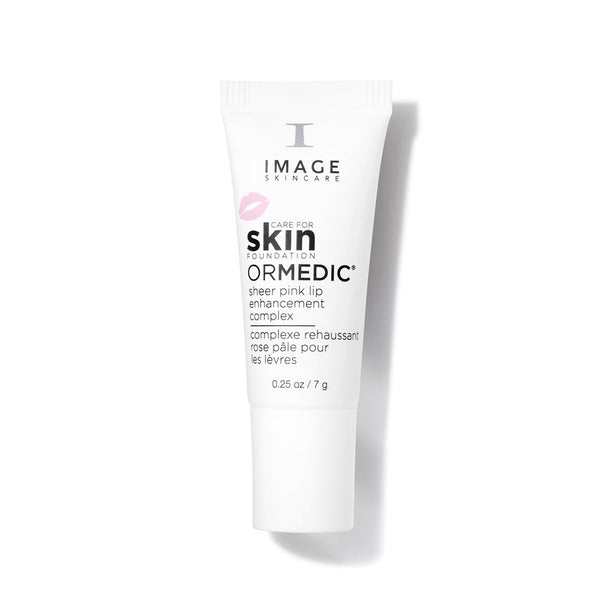 Image Skincare ORMEDIC Sheer Pink Lip Enhancement Complex 0.25 fl oz tinted lip treatment with sheer pink color for fuller and hydrated lips