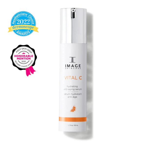 Image Skincare VITAL C Hydrating Anti-Aging Serum 1.7 fl oz 50 mL award-winning vitamin C serum 2022 Dermascope Aestheticians Choice Award winner