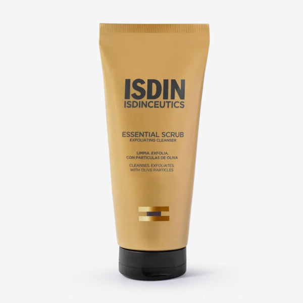 ISDIN Essential Scrub Exfoliating Cleanser 100g gold tube with black cap