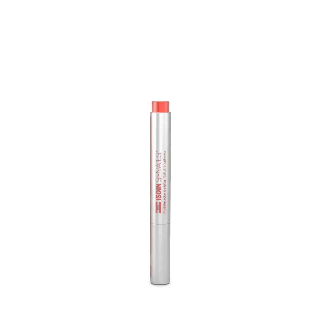 ISDIN Si-Nails 2.5mL nail strengthener pen with silver barrel and coral cap