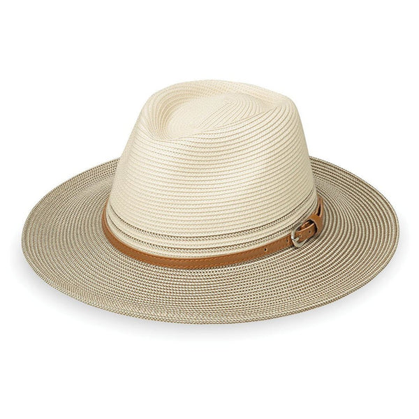 Wallaroo Hat Company® Women's Kristy Fedora - Ivory/Stone M (58cm)
