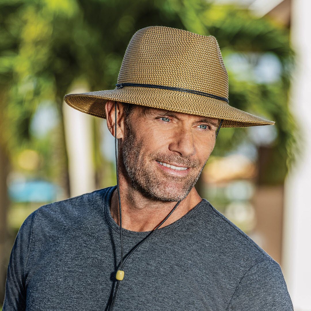Wallaroo Hat Company® Men's Logan Hat - Camel L/XL (61cm)